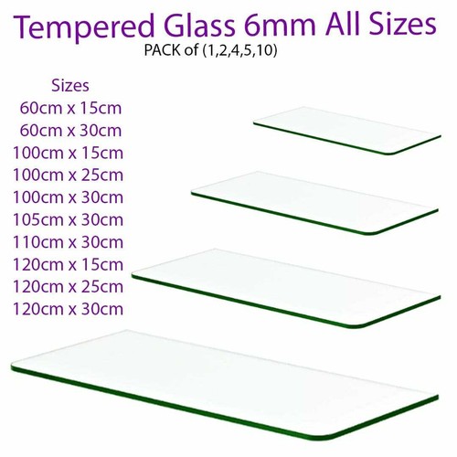 Clear tempered glass - glass, shelf