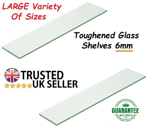 Clear tempered glass shelf - tempered,