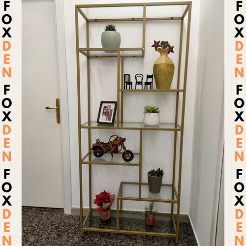 Modern metal bookcase - modern,