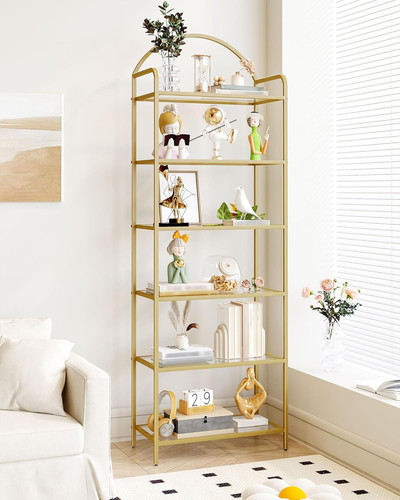 Bookcase tier glass shelves - 6,
