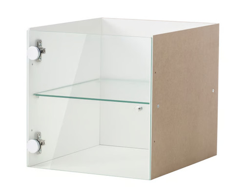 Ikea kallax insert with glass - with,