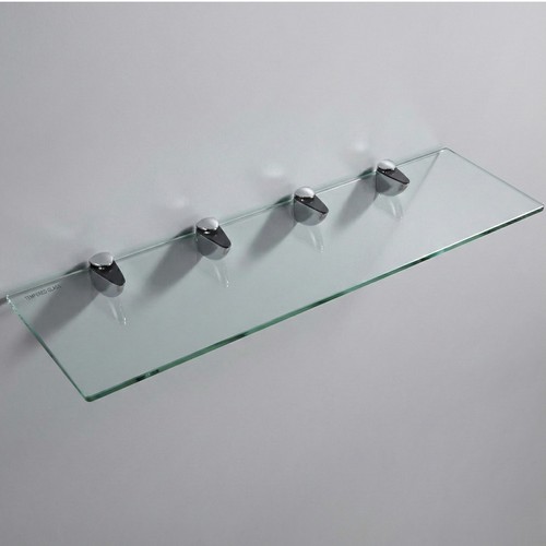 Clear tempered glass shelf - glass,