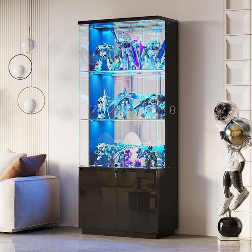 Display cabinet with glass - with,