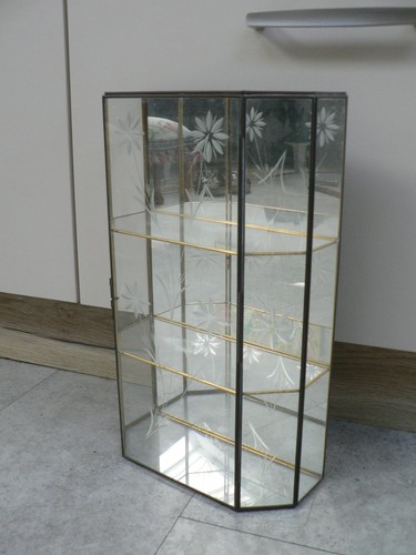 Vintage brass and glass - and,