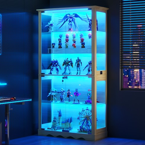 Tall display cabinet with - display,