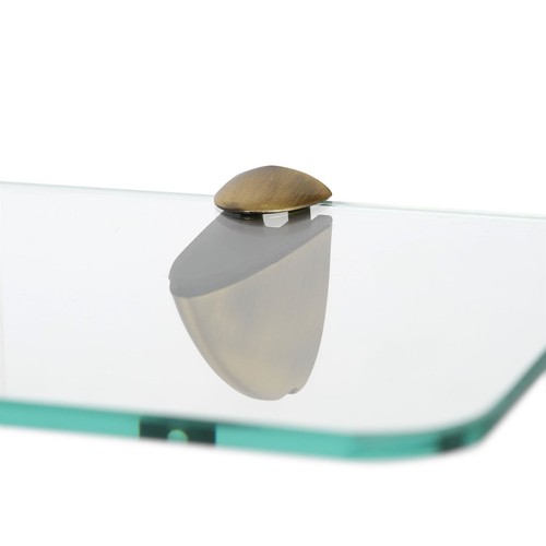 50cm glass floating shelves - glass,