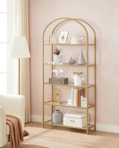 Gold display cabinet glass - gold,