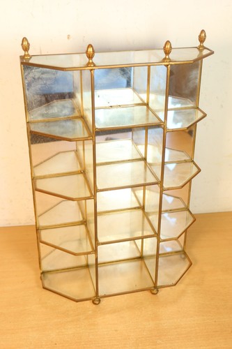 Vintage glass mirror miniature - mirror,