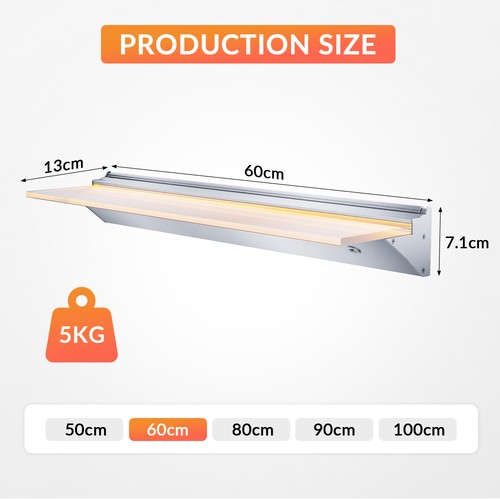 Floating led wall - floating, shelf