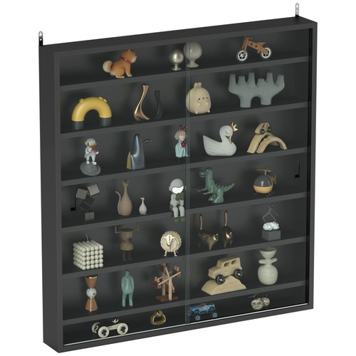Homcom tier wall mounted - wall,