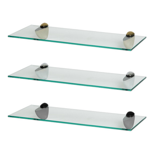 50cm glass floating shelves - floating,