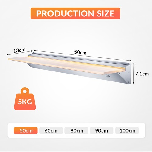Floating led wall shelf - floating,